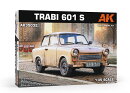 AKインタラクティブ 1/35 トラビ 601 S リムジン/パトカー仕様 (2in1) 【AK35032】 (プラモデル)