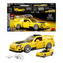 マテル ブリックショップ ホットウィール '07 ホンダ S2000 ブロックセット 限定仕様ダイキャストカー付き 257ピース 1:32スケール 10歳から JFR88