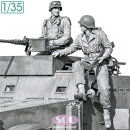 SOL MODEL 1/35 WWII アメリカ陸軍 野戦無線通信兵&M3A1ハーフトラック機関銃手セット(2体入) 【MM1005】 (プラモデル)