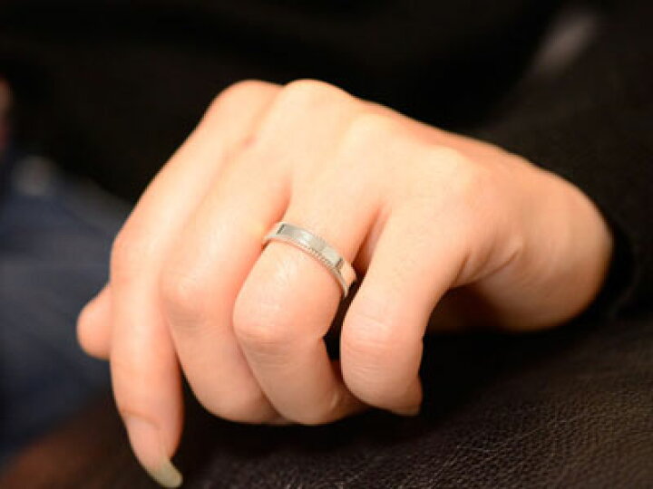 楽天市場】ペアリング マリッジリング ミル打ち 平ウチ シルバー 記念日 レディース メンズ 指輪 婚約指輪 エンゲージリング 結婚指輪 SV925  ブライダル : シエロブルー