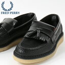 最后促销fred perry fred perry流苏低毛皮鞋本皮革皮革乔治考克斯