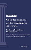 Code des pensions civiles et militaires de retraite