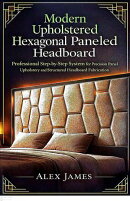 Modern Upholstered Hexagonal Paneled Headboard