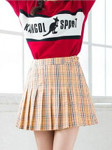 BROWNY STANDARD/(L)チェックプリーツミニスカート