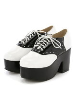 JUNIOR SWEET/(L)厚底サドルシューズ