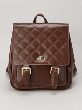 BROWNY/(L)ダブルベルトキルティングミニリュック