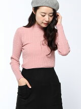 BROWNY STANDARD/(L)ミニケーブルセーター