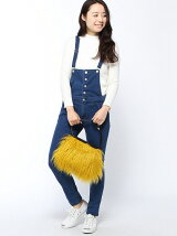 JUNIOR SWEET/(L)前ボタンテーパードサロペット