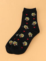 BROWNY/(L)タイガーハート柄ソックス