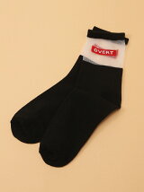 BROWNY/(L)OVERTロゴシースルーソックス