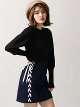 JUNIOR SWEET/(L)デニムサイドレースアップスカート