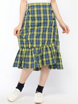 BROWNY/(L)チェックマーメイドスカート