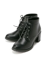 BROWNY/(L)レースアップヒールブーツ