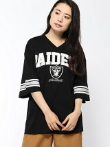 (L)別注NFLプリントビッグTシャツ