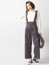 Dukkah/(L)ストライプサスツキパンツ