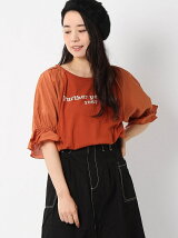 BROWNY/(L)リメイクキャンディスリーブロゴTシャツ