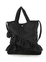 Dukkah/(L)フリル2WAYトートショルダーバッグ