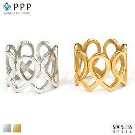 指輪 レディース ステンレス リング (320) 選択可 (銀色 金色) 指輪 おしゃれ かわいい シルバー ゴールド カラー かゆくならない サージカル 316L 金属アレルギー対応 レディース 送料無料