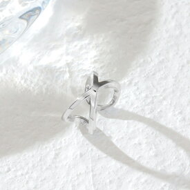 ステンレス イヤーカフ (3)交差 カラー選択可(メイン)銀色 金色 ピンクゴールド ピアス イヤリング 金属アレルギー対応 レディース メンズ 送料無料 サージカル