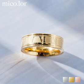 指輪 レディース ステンレス リング (34)ローマ数字 選択可 銀色 金色 ピンクゴールド 黒色 指輪 サージカルステンレス 316L メンズ レディース 送料無料 金属アレルギー対応 プチプライス 男女兼用