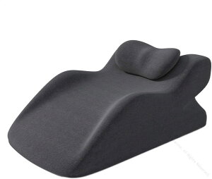 背もたれクッション 高反発メモリーフォーム使用 テレビ枕 傾斜枕 腰枕 逆流性食道炎対策 いびき防止 睡眠サポート なだらか枕 足上げ読書用 お年寄り老人用 60x36x24cm