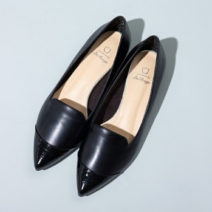 楽天市場 再値下げ 撥水加工 ポインテッドトゥフラットパンプス ２７３２５３ Elegance卑弥呼 On Rouge 丸井 マルイ 楽天市場店