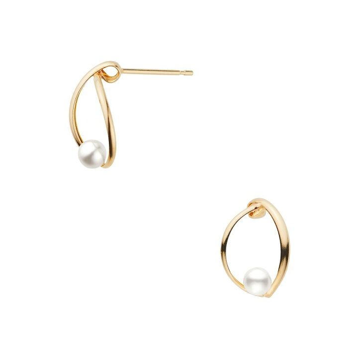 楽天市場】K10イエローゴールド 淡水パールピアス【6月の誕生石  