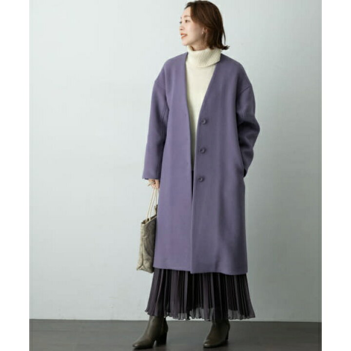 楽天市場】Vネックノーカラーコート／アーバンリサーチ ロッソ（URBAN  