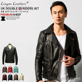 Liugoo Leathers 本革 UKダブルライダースジャケット メンズ DRY09A／リューグー（LIUGOO）