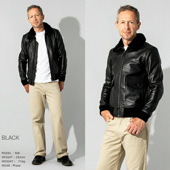 楽天市場】Liugoo Leathers 本革 G-1フライトジャケット メンズ MIL06A 