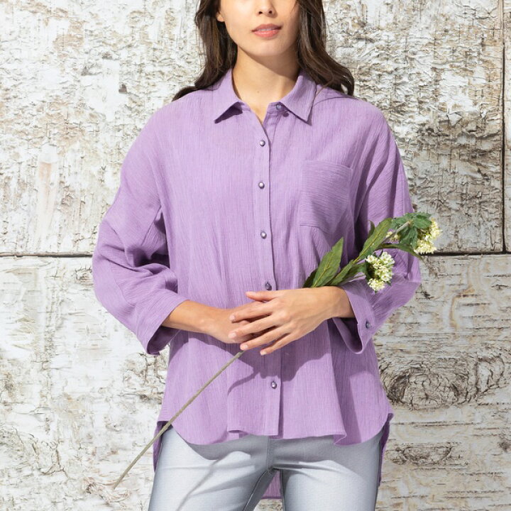 リリアンコットンシャツ - 長袖 