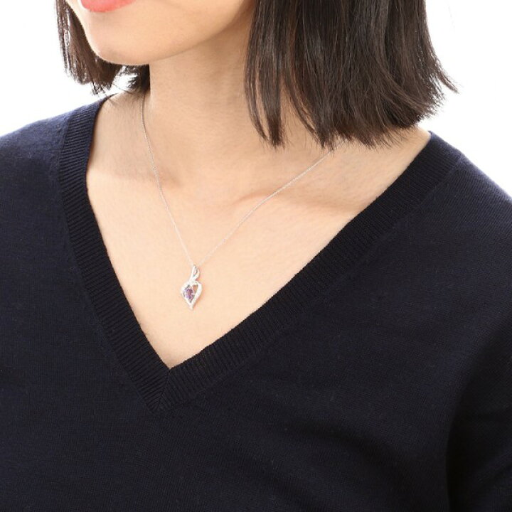 楽天市場】2月誕生石 シルバー アメジスト ネックレス／エステール 