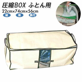 圧縮袋 ふとん 通販 掃除機 圧縮ボックス 日本製 収納ボックス 収納ケース 布 布団圧縮袋 押入れ／バックヤードファミリー（BACKYARD FAMILY）