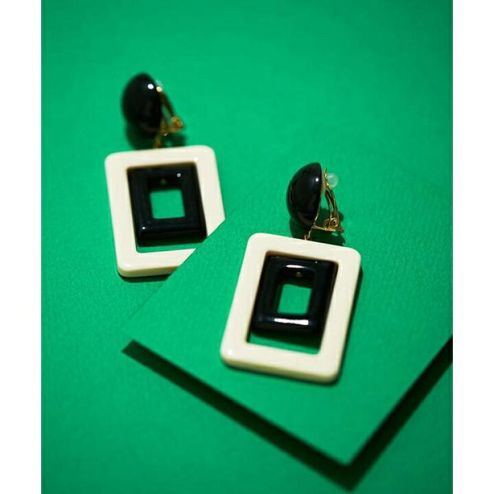 楽天市場 Francine Bramli Paris バイカラースクエアイヤリング ナノユニバース Nano Universe 丸井 マルイ 楽天市場店
