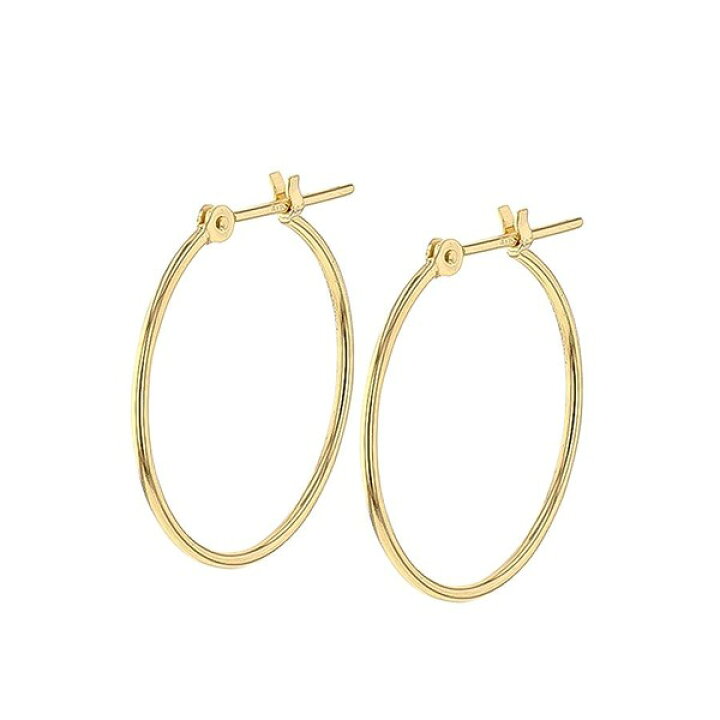 楽天市場】K18 イエローゴールド フープピアス（20mm）／エステール  