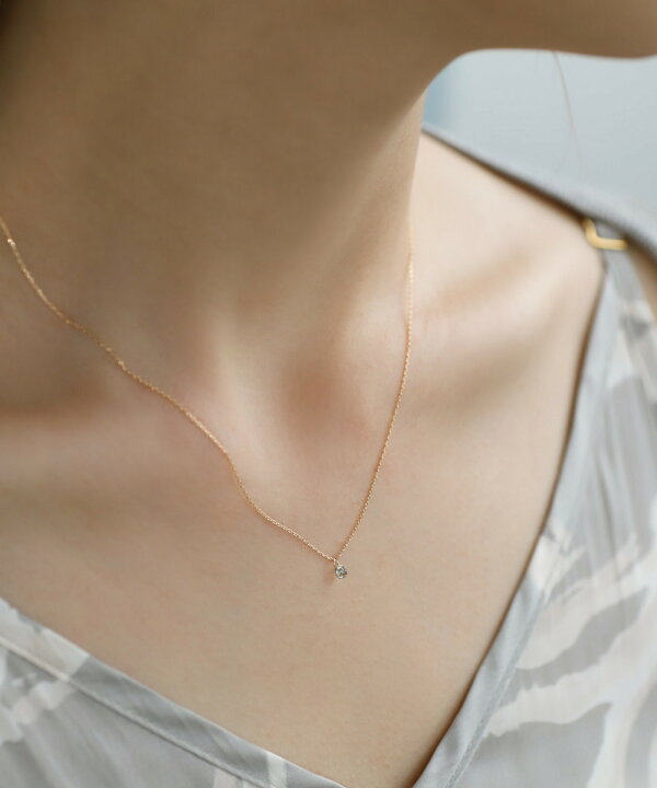 楽天市場】Nudie Diamond・1粒ネックレス[0.1ct]／シエナロゼ（SIENA 