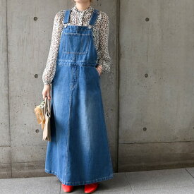 SHIPS　any：〈ウォッシャブル〉フレア　ジャンパースカート［SHIPS　any　DENIM］／シップス エニィ（SHIPS any）