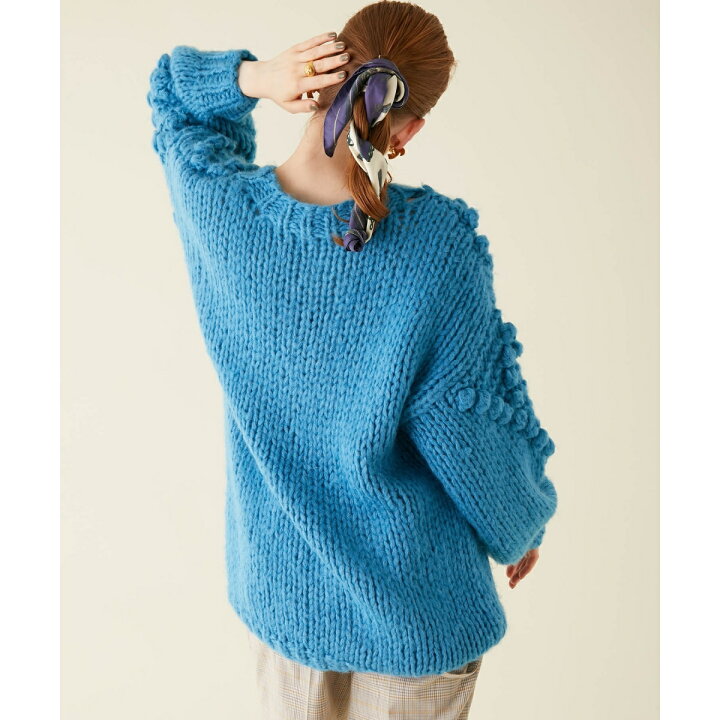 楽天市場】【OSKER】ポップコーンケーブルオーバーサイズニット  