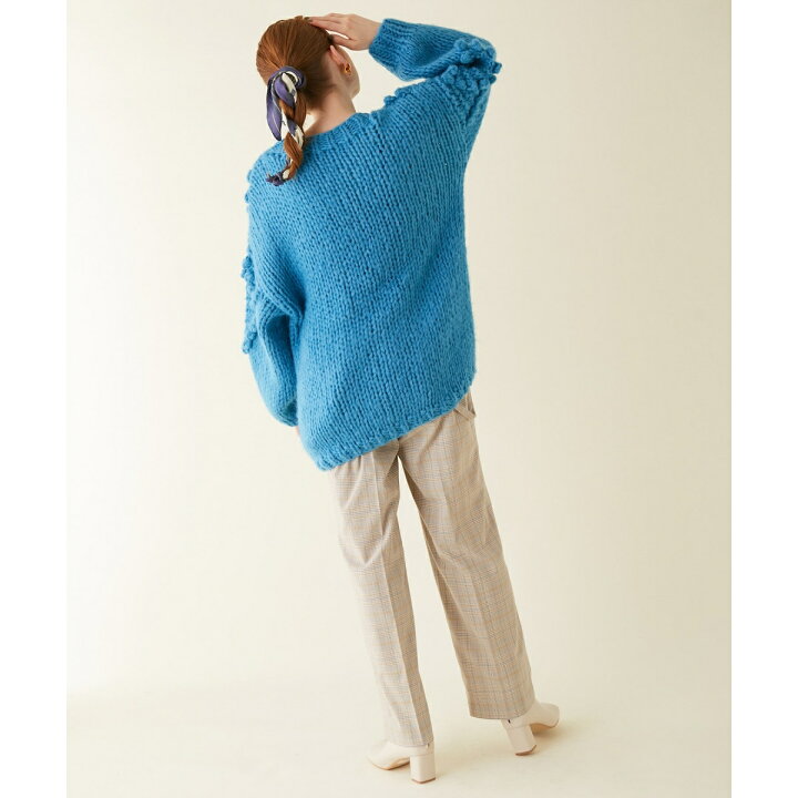 楽天市場】【OSKER】ポップコーンケーブルオーバーサイズニット  