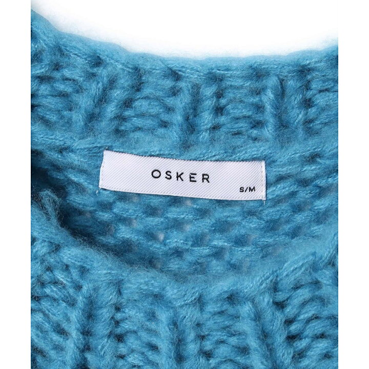 楽天市場】【OSKER】ポップコーンケーブルオーバーサイズニット  
