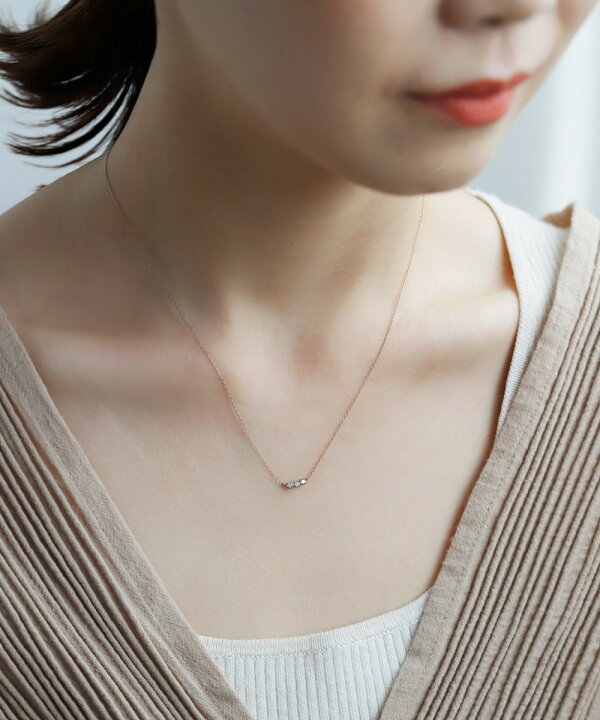 楽天市場】三つ星ダイヤラインのネックレス[ロゼチナ]／シエナロゼ  