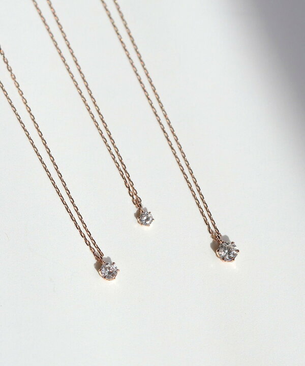 楽天市場】一粒ダイヤモンドのネックレス[0.05ct][ロゼチナ 