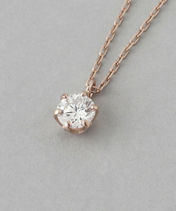 楽天市場】一粒ダイヤモンドのネックレス[0.1ct][ロゼチナ 