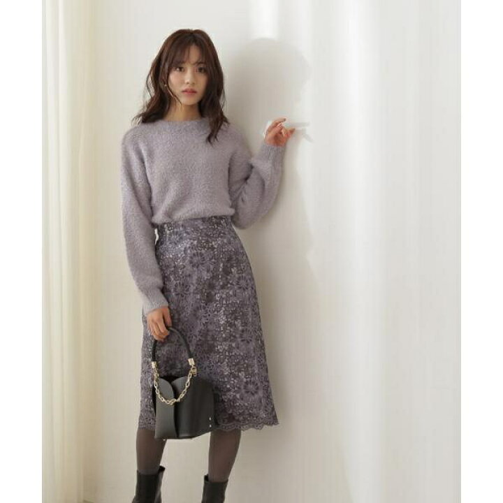 楽天市場 ツートーンケミカルレースタイトスカート プロポーション ボディドレッシング Proportion Body Dressing 丸井 マルイ 楽天市場店