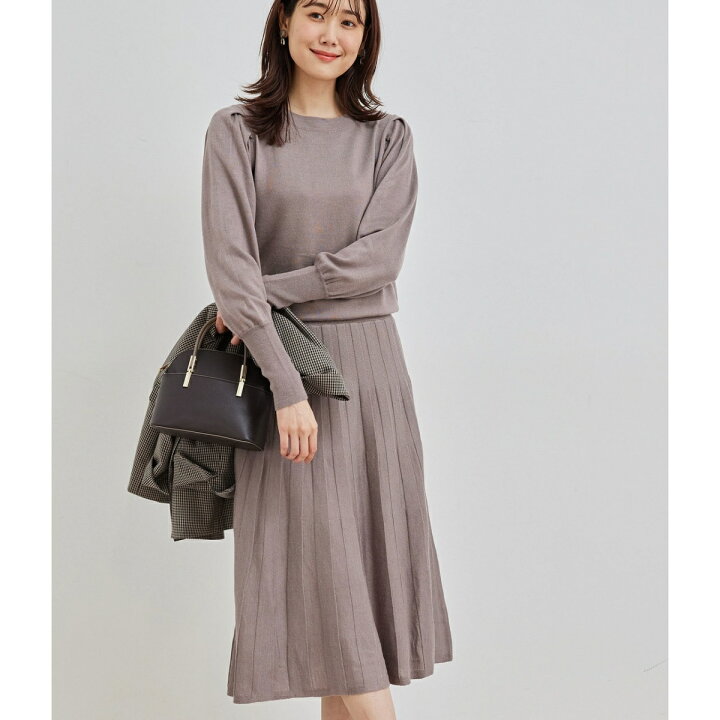 楽天市場 袖ボリュームプリーツニットワンピース ロペピクニック Rope Picnic 丸井 マルイ 楽天市場店