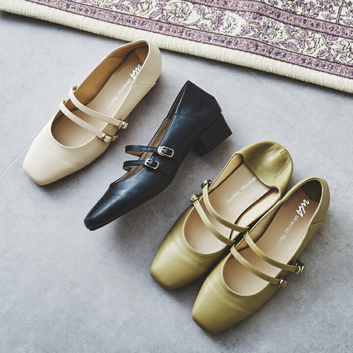 楽天市場】ダブルストラップバブーシュパンプス/12310／オリエンタル 