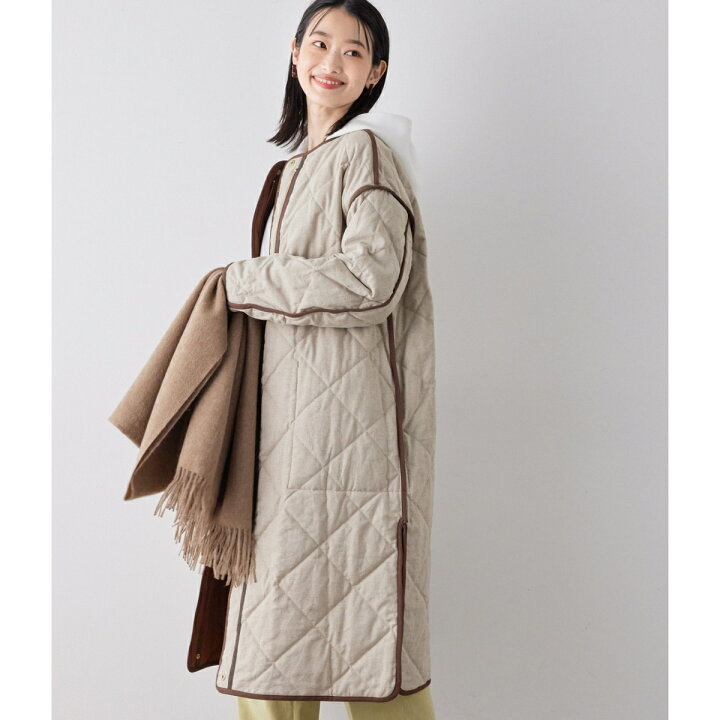 楽天市場】【2WAY】中綿リバーシブルキルティングロングコート／サロン  