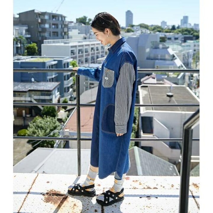 楽天市場】LEE×RCS デニムシャツワンピース／ロデオクラウンズ ワイド 