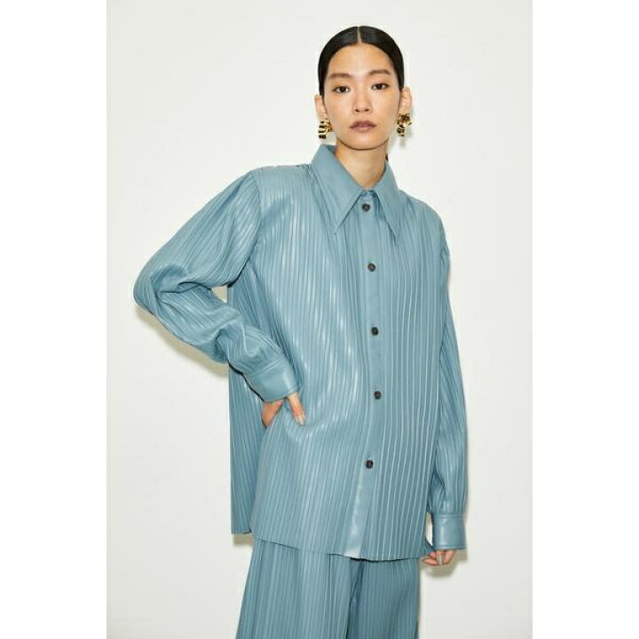 楽天市場】【THROW】PLEATS VEGAN LEATHER シャツ／スライ（SLY 