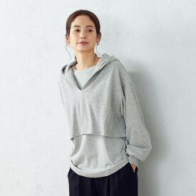 【Online　Store限定】　レイヤード風パーカ／コムサイズム（COMME CA ISM）